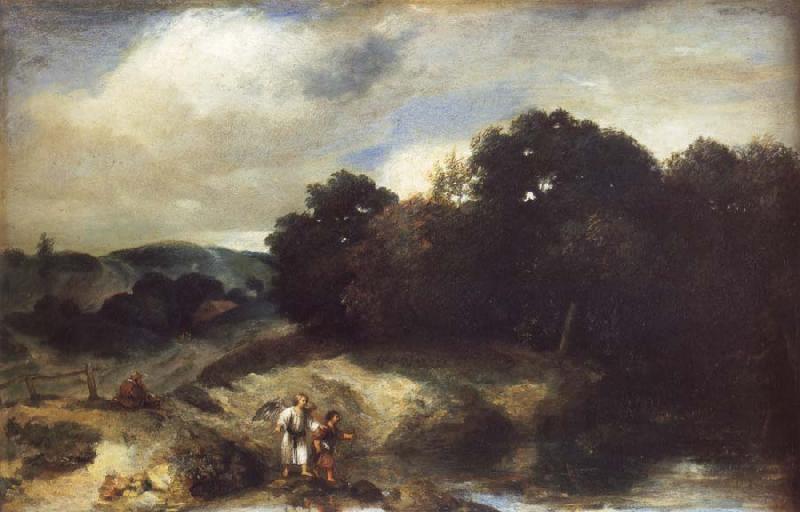 Jan lievens A Landscape with Tobias and the Angel China oil painting art
